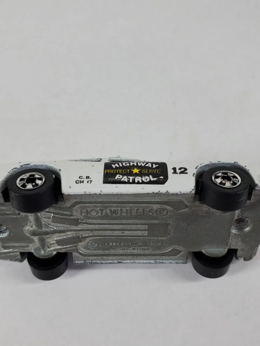 1977 Hot Wheels Blackwalls Police Cruiser Highway Patrol Hong Kong Base HK
